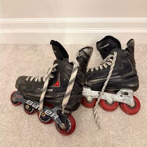 Bauer Vapor Black and Red Inline Skates